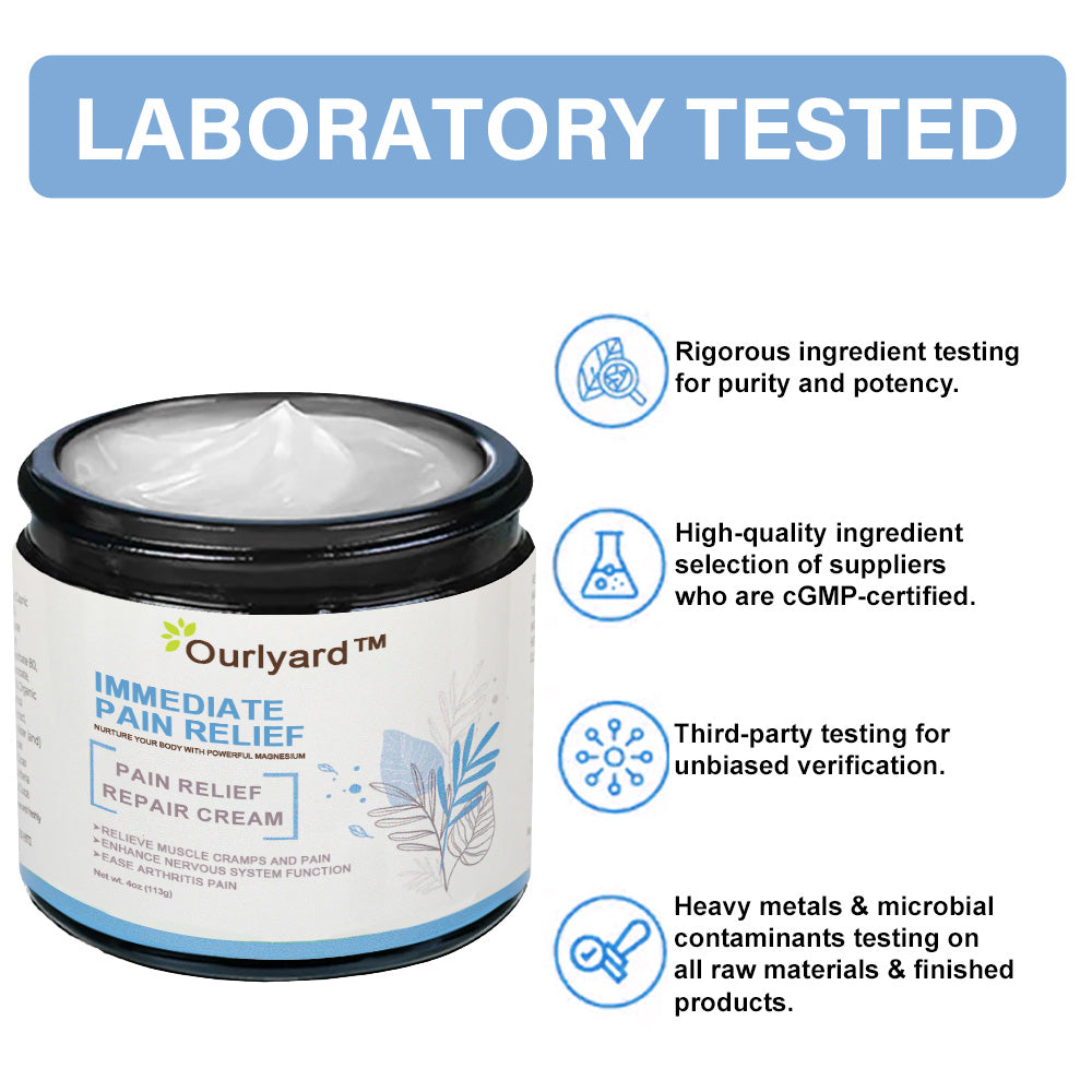 ✅Ourlyard™Official Store: Magnesium Pain Relief Repair Cream 👨⚕️Approved by the Medicines and Healthcare products Regulatory Agency (MHRA) (Relief of neuropathy, muscle spasms, cramps or twitches, poor bone health and other problems)