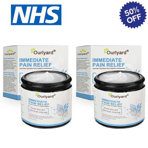 ✅NHS Approved:Ourlyard® Magnesium Pain Healing Bone Cream (Relief of neuropathy, muscle spasms, cramps or twitches, poor bone health and other arthritis)