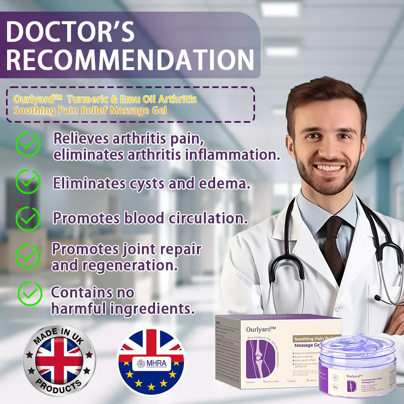 ✅Ourlyard™ Official Store: Turmeric & Emu Oil Arthritis Soothing Pain Relief Gel 👨⚕️Approved by the British Osteopathic Association (BOA)