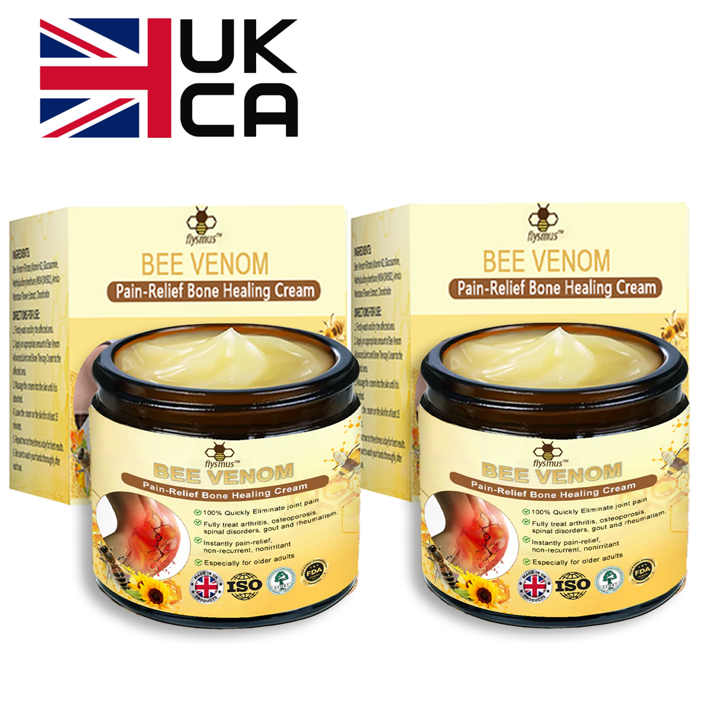 ✅Official Store: flysmus™ Bee-Venom Pain-Relief Bone Healing Cream👨⚕️British Orthopaedic Association (BOA) Approved(Reducing joint swelling, pain, stiffness, redness, warmth, soreness, and joint fatigue)
