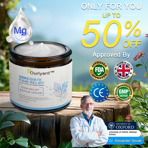 ✅Official Store: Ourlyard™ Magnesium pain relief healing cream👨⚕️Approved by the Medicines and Healthcare products Regulatory Agency (MHRA) (Reducing joint pain, stiffness, swelling, redness, soreness, warmth,and joint fatigue)