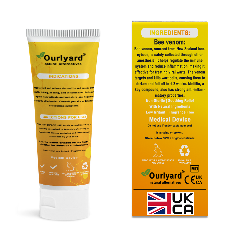 OurlyardÂŽ Official Store: Bee Venom Skin Treatment Creamđ¨ââď¸British Association of Dermatologists (BAD) Approved