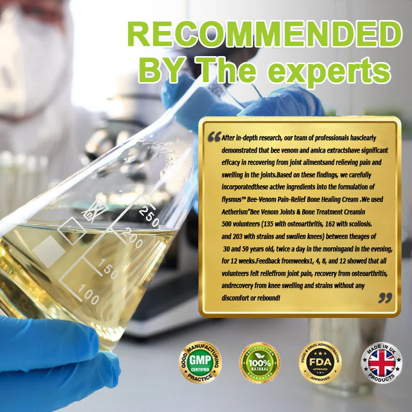 ✅Official Store: flysmus™ Bee-Venom Pain-Relief Bone Healing Cream👨⚕️Orthopaedic Association(BOA) Approved (Reducing joint swelling, pain, stiffness, redness, warmth, soreness, and joint fatigue)